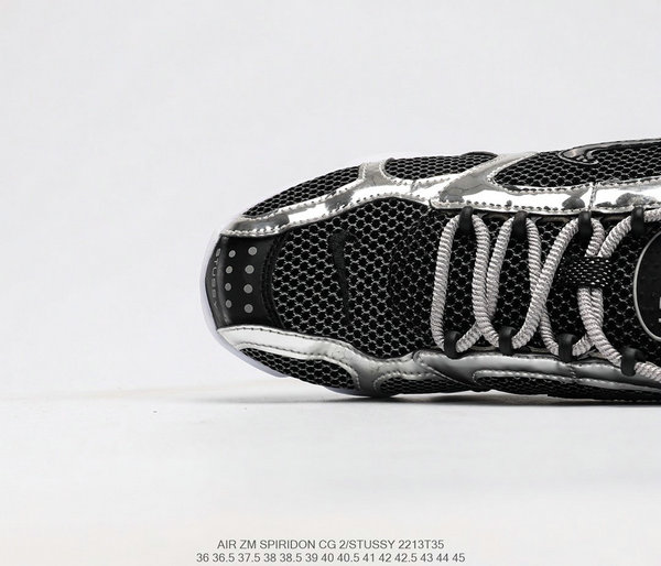 超值人氣 Nike AIR ZM SPIRIDON CG 2 斯图西 复古 新款 男鞋 女鞋 黑色银灰