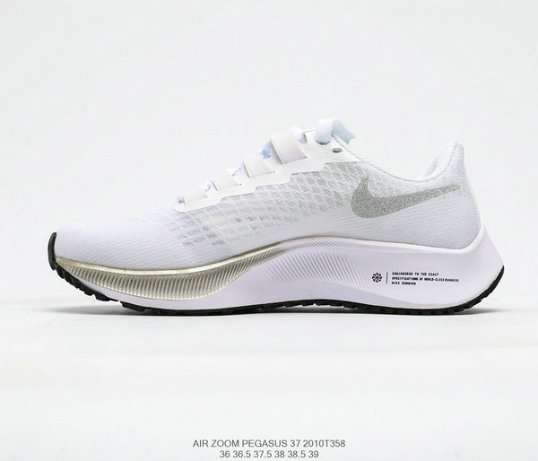 特價下殺 Nike Zoom Pegasus 37 登月 37 網面 透氣 緩震 疾速 跑鞋 女鞋 白灰
