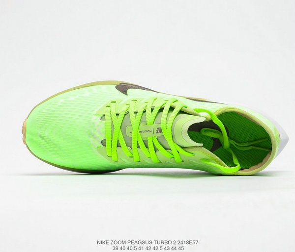 品質保證 Nike Zoom Pegasus Turbo 2 CR 飛馬 2代 超輕 網面 跑步鞋 休閑 運動鞋 熒光綠 男鞋