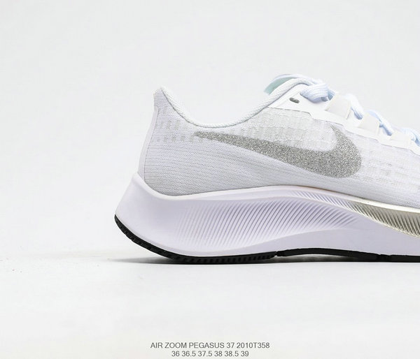 特價下殺 Nike Zoom Pegasus 37 登月 37 網面 透氣 緩震 疾速 跑鞋 女鞋 白灰