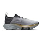 Nike Air Zoom Tempo NEXT% Flyknit 緩震馬拉松競速跑步鞋低幫訓練鞋 男款 灰色