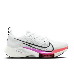 Nike Air Zoom Tempo NEXT% Flyknit 緩震馬拉松競速跑步鞋低幫訓練鞋 男女同款 白彩虹
